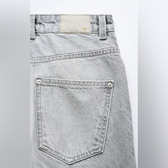 Zara high waist long length regular leg jeans - Picture 7 of 9